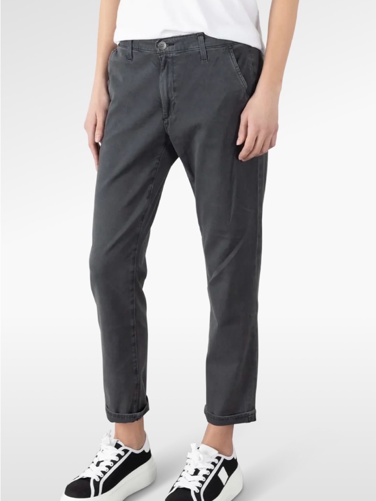Womenâs Charcoal Relaxed Fit Pants